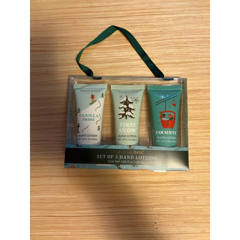 Maison de Base Hand Lotion Set 3 Vanilla Frost First Snow Coconut